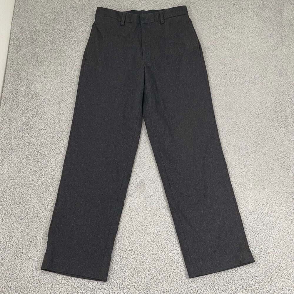 Banana Republic Emerson Dress Pants Men's 32x31 Gray Wool Blend Flat Front